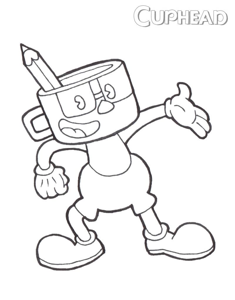 168+ Dazzling Cuphead Coloring Pages Printable