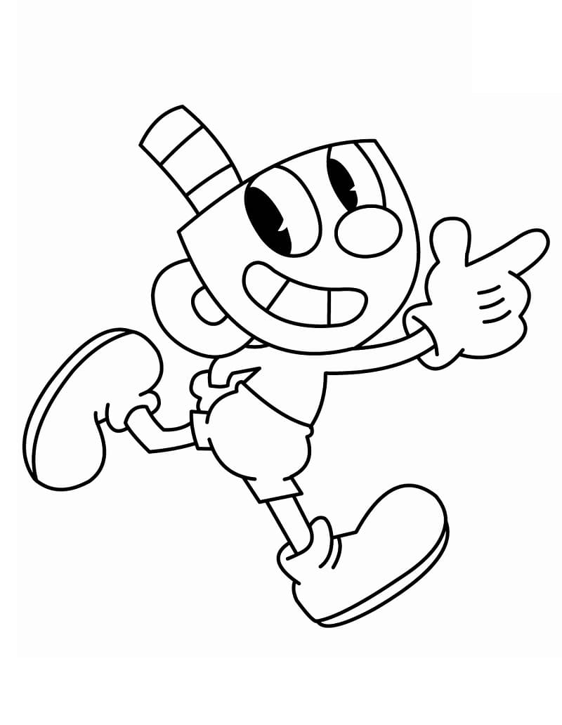 174+ Enchanting Cuphead Coloring Pages Printable