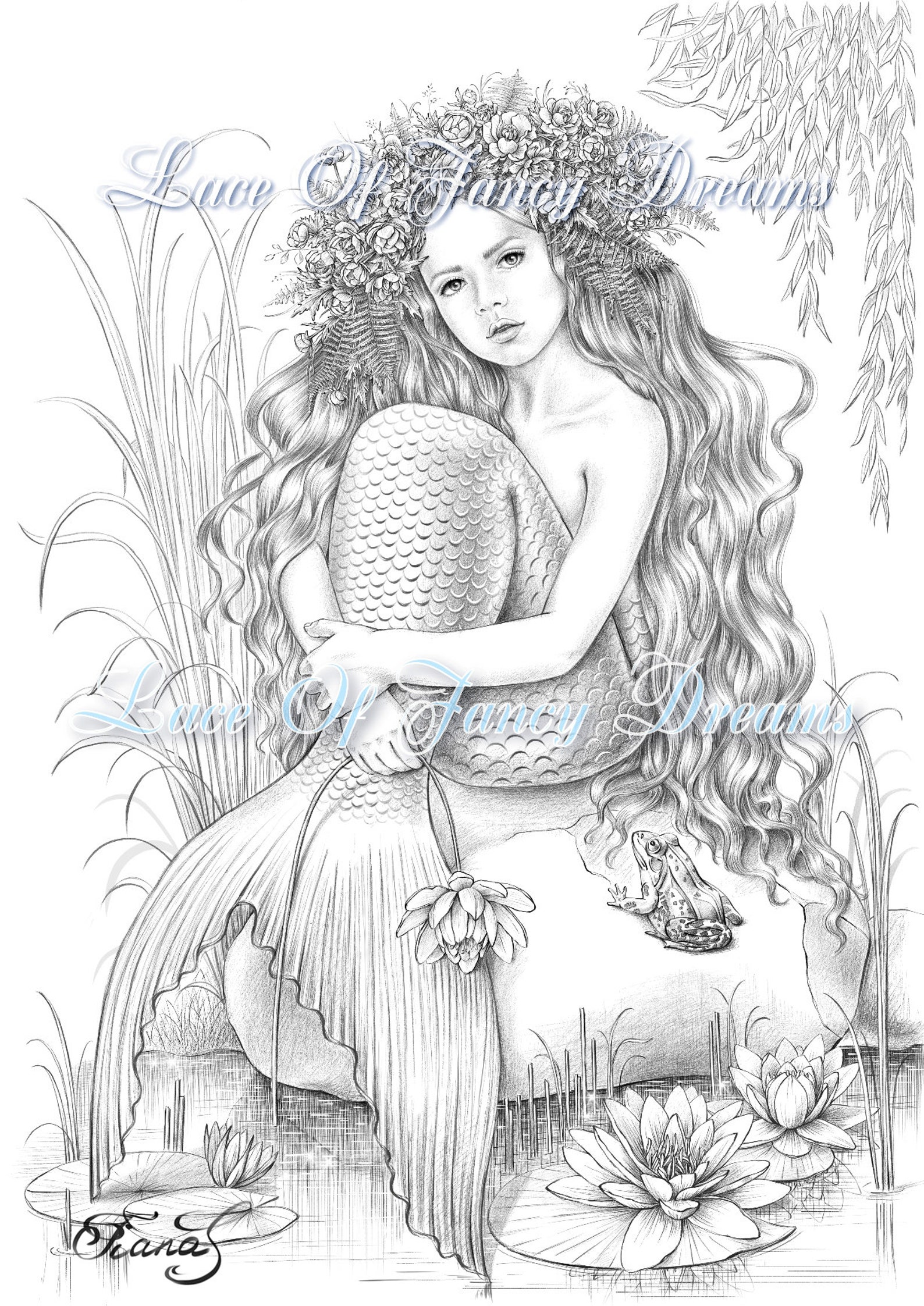 194+ Bright Mermaid Coloring Pages Printable