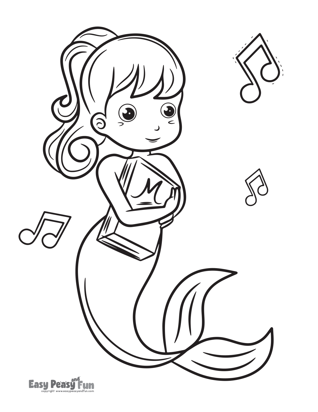 176+ Dazzling Mermaid Coloring Pages Printable