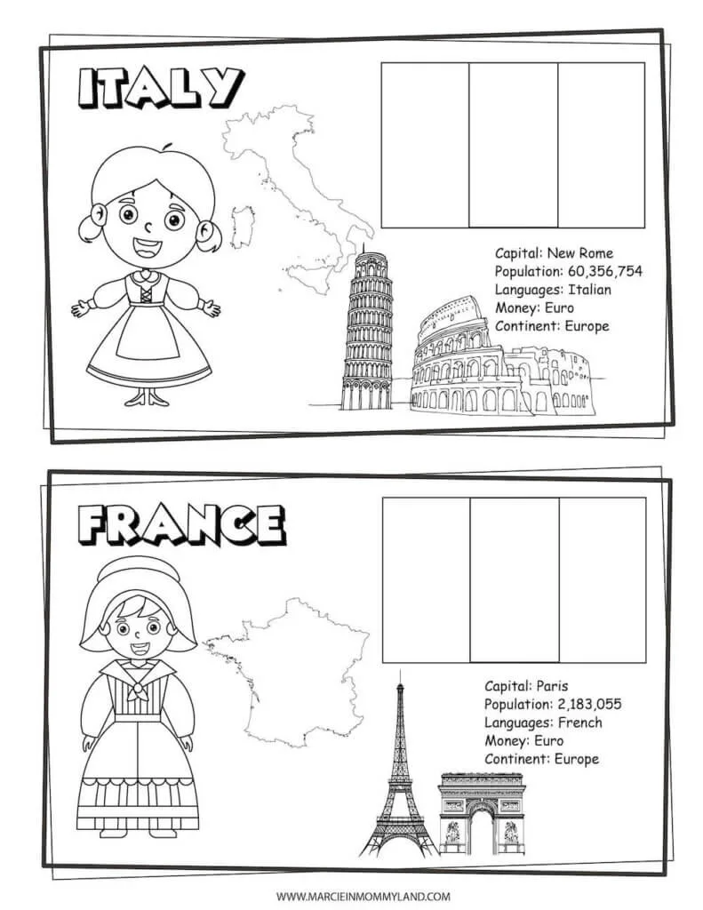 126+ Imaginative Countries Coloring Pages Printable