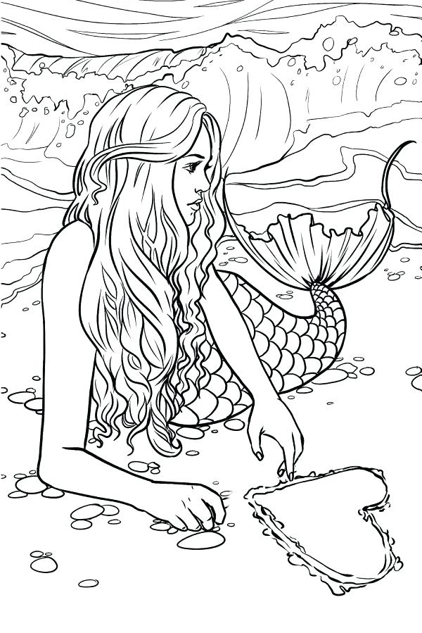 156+ Dazzling Mermaid Coloring Pages Printable