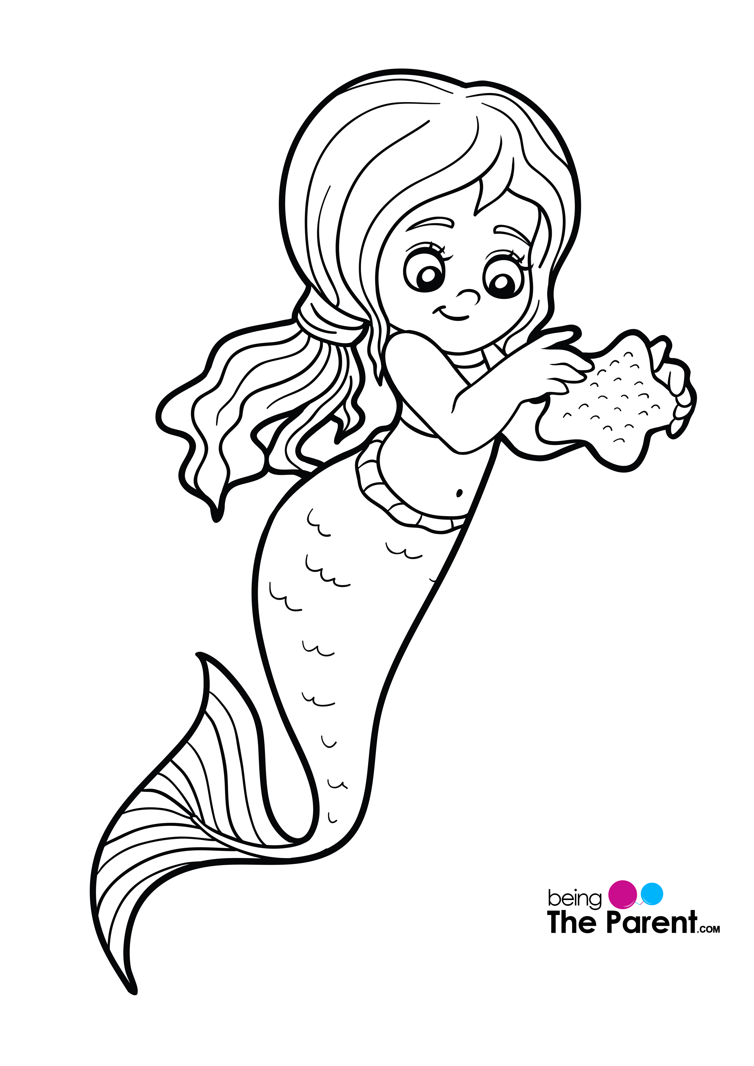 49+ Magical Mermaid Coloring Pages Printable