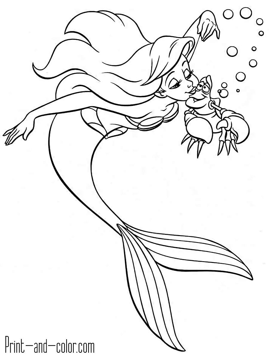 81+ Brightening Mermaid Coloring Pages Printable