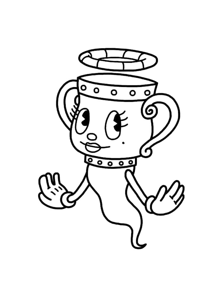 79+ Delightful Cuphead Coloring Pages Printable