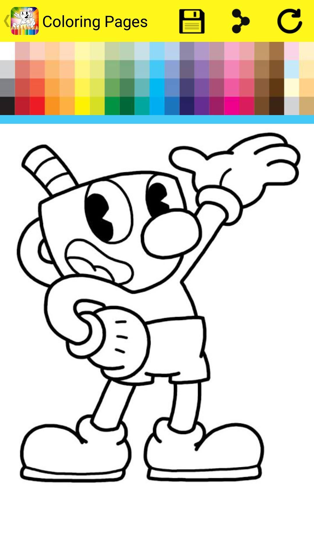 181+ Fun Cuphead Coloring Pages Printable