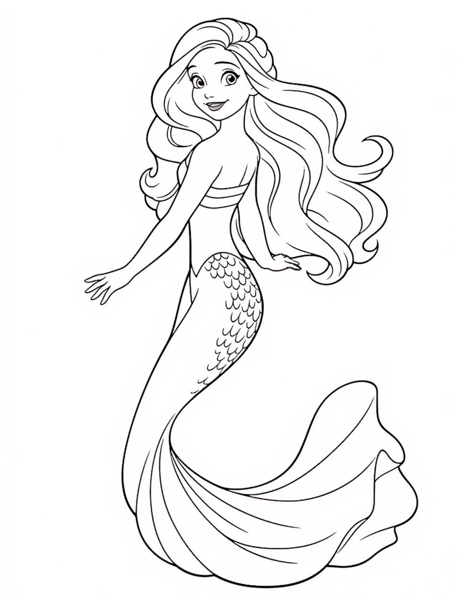 46+ Captivating Mermaid Coloring Pages Printable