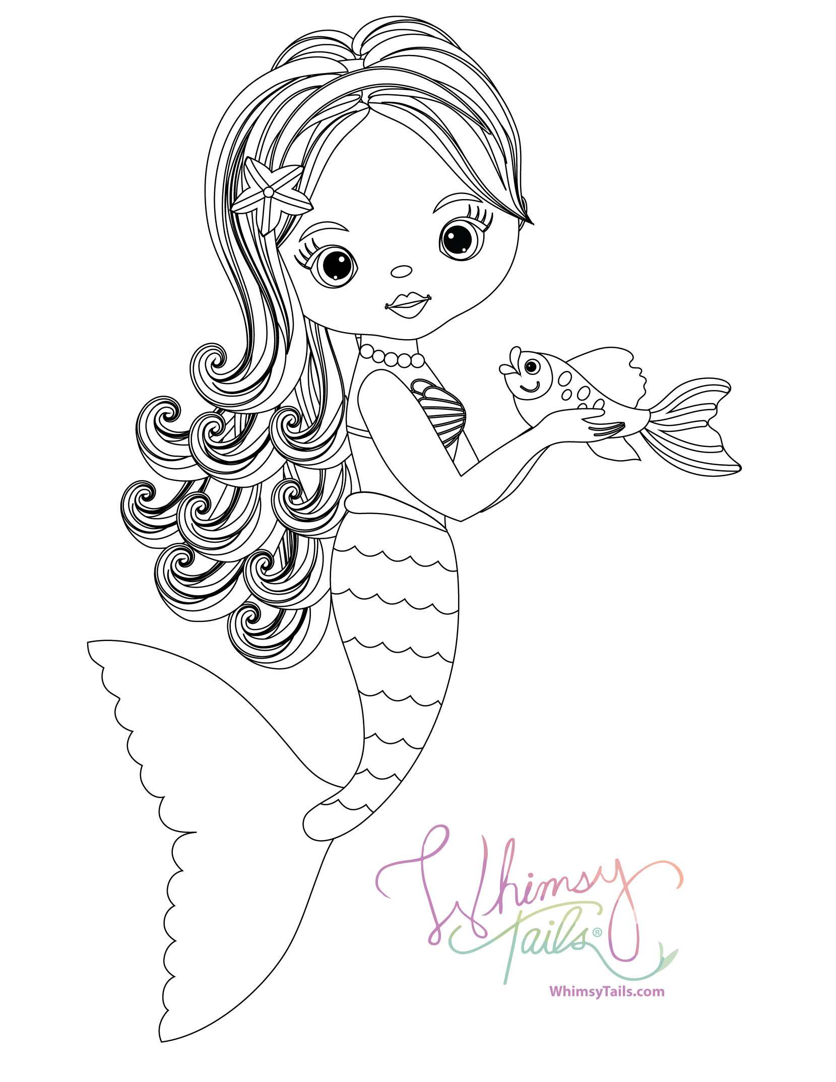 164+ Joyous Mermaid Coloring Pages Printable