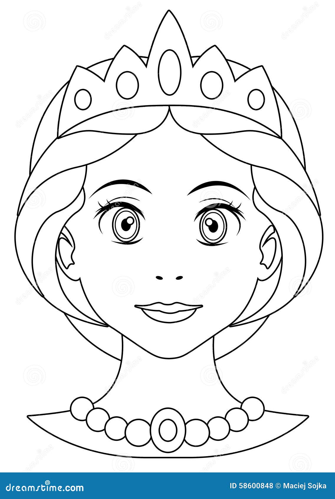 1+ Amazing Princess Face Coloring Pages Printable