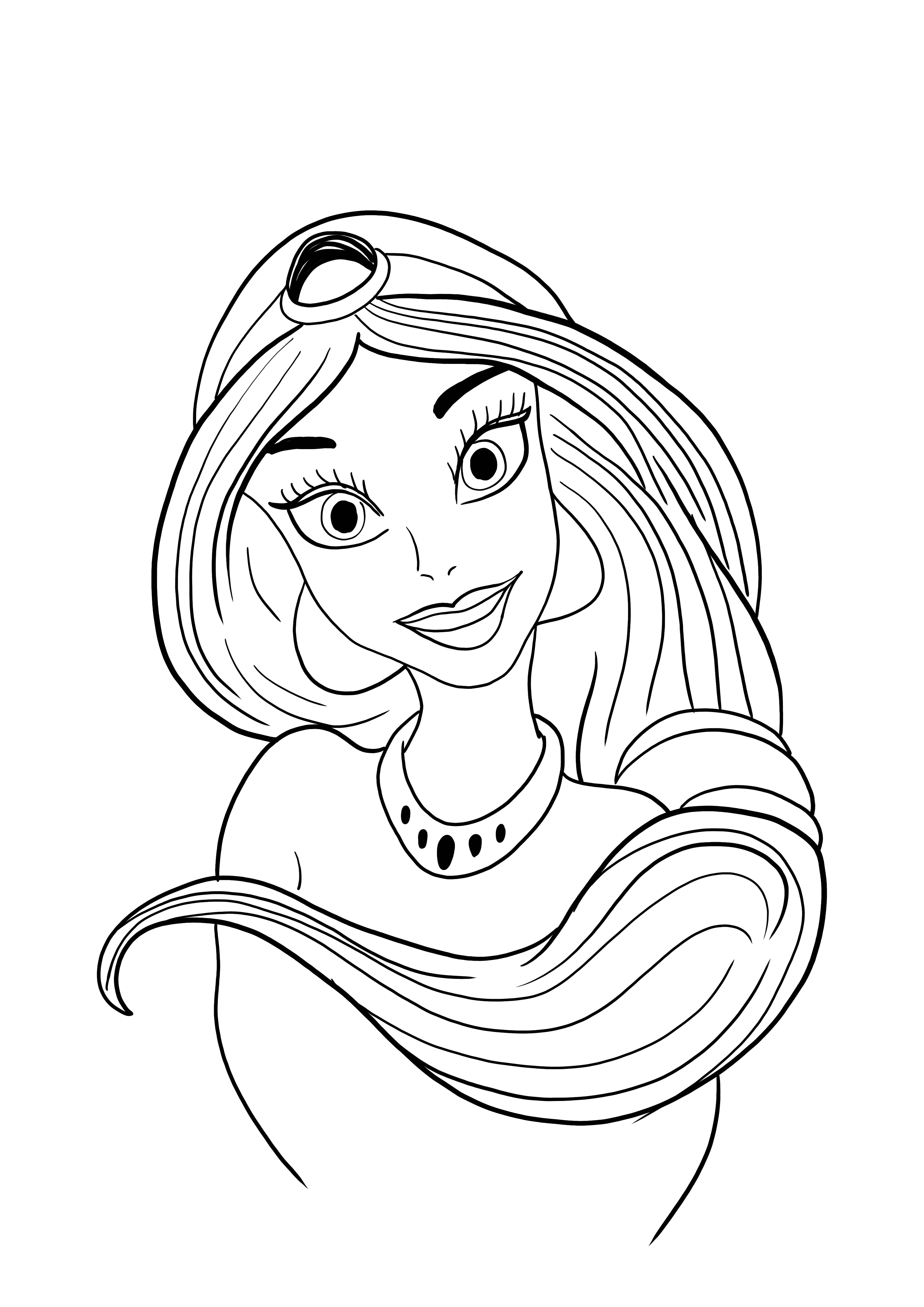 10+ Free Princess Face Coloring Pages Printable