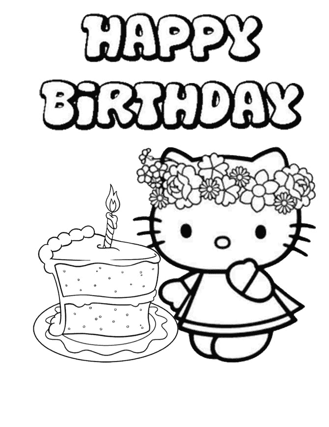 10+ Joyful Say Happy Birthday Coloring Pages Printable