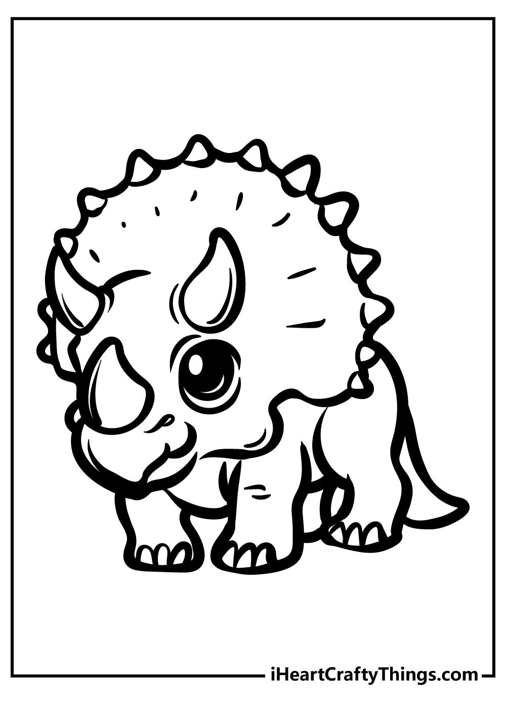 38+ Relaxing Dinosaur Coloring Pages to Print