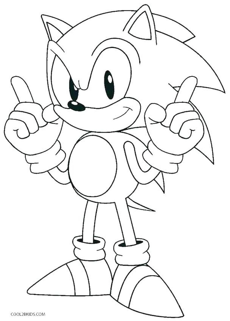 13+ Cheerful Sonic Coloring Pages Printable