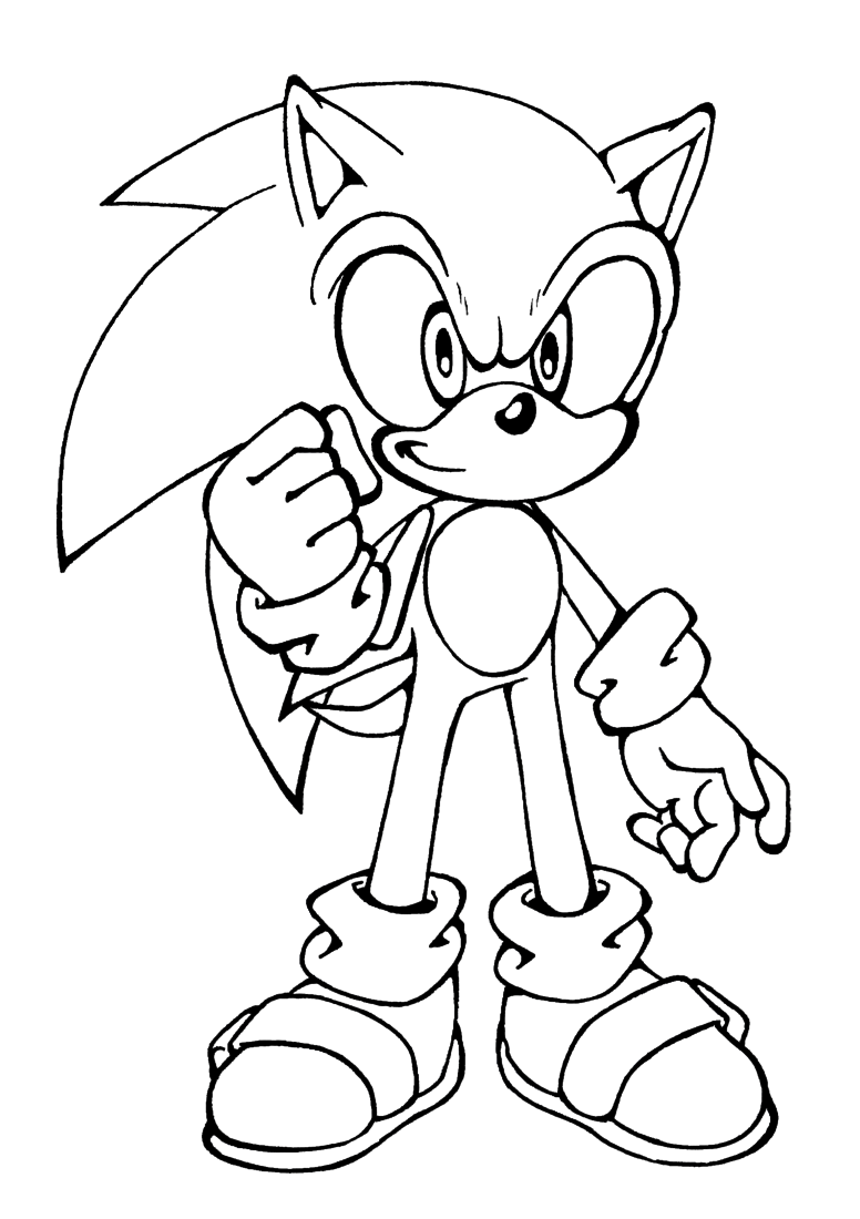 13+ Educational Sonic Coloring Pages Printable