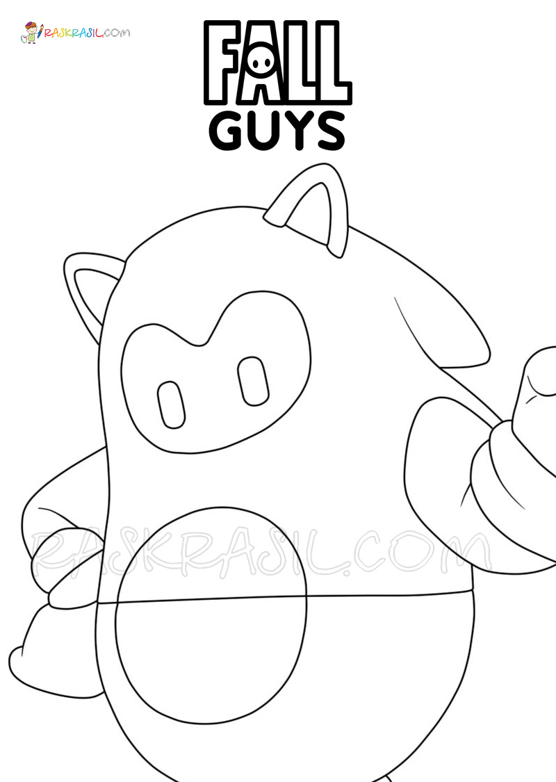 13+ Simple Fall Guys Coloring Pages Printable