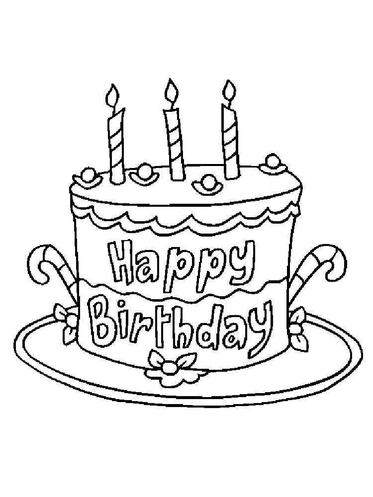 13+ Top Say Happy Birthday Coloring Pages Printable