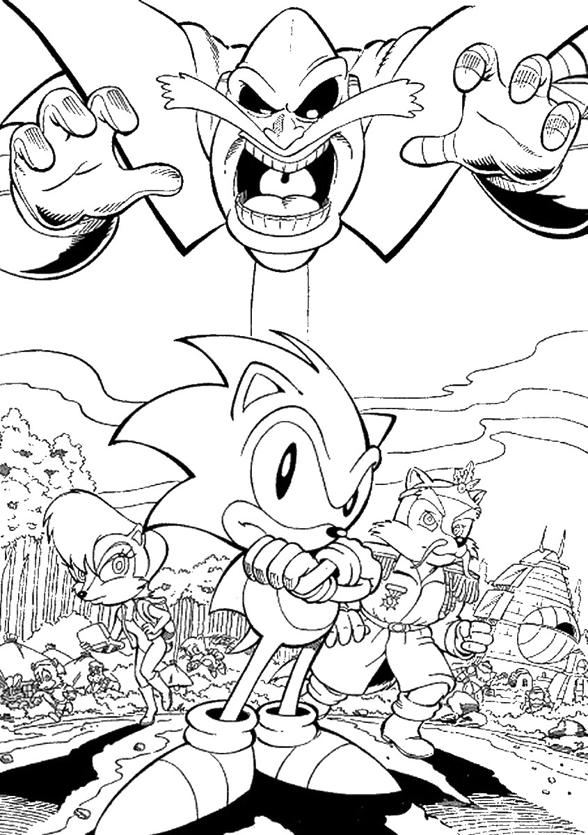 14+ Creative Sonic Coloring Pages Printable