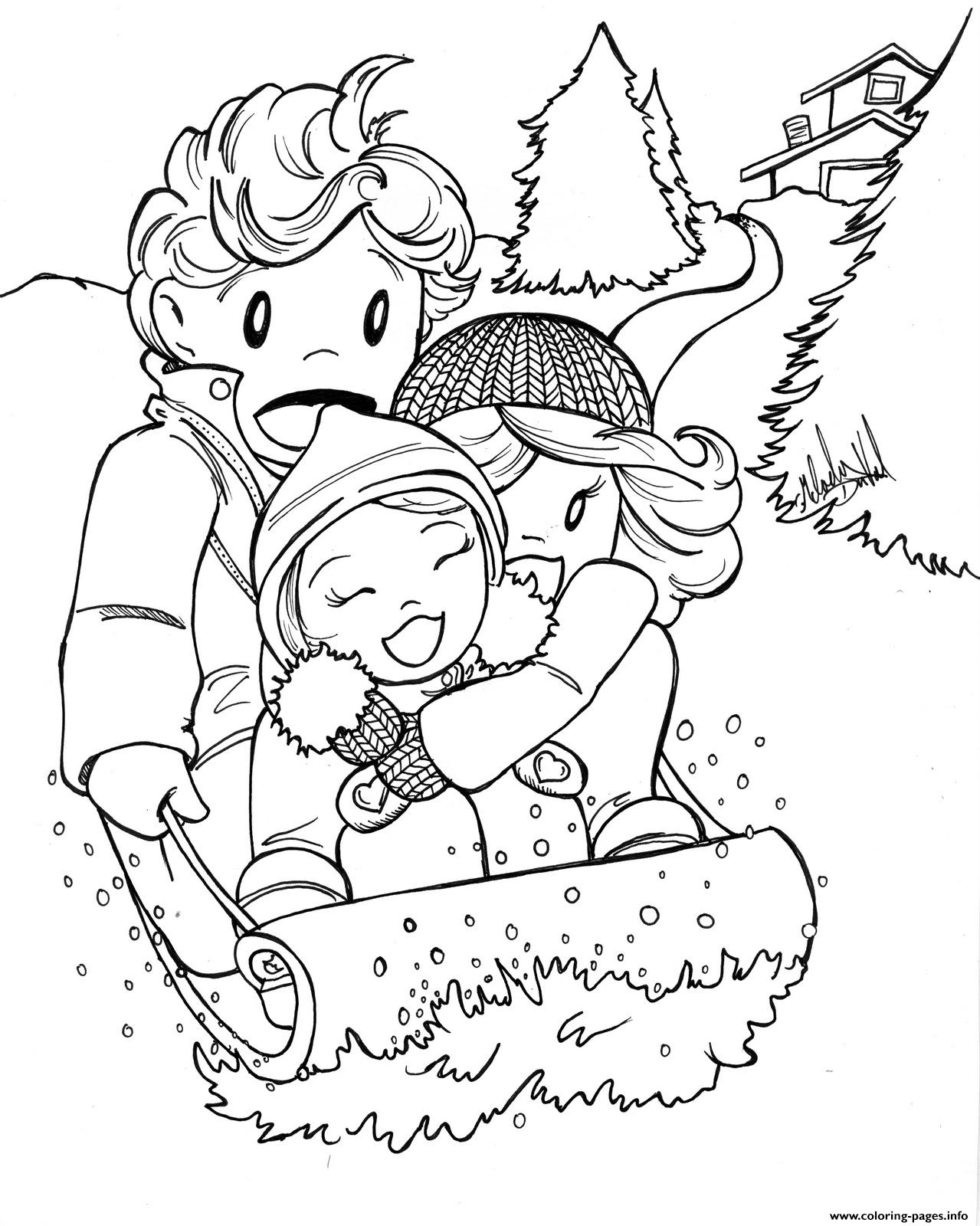 173+ Enchanting Winter Activity Coloring Pages Printable