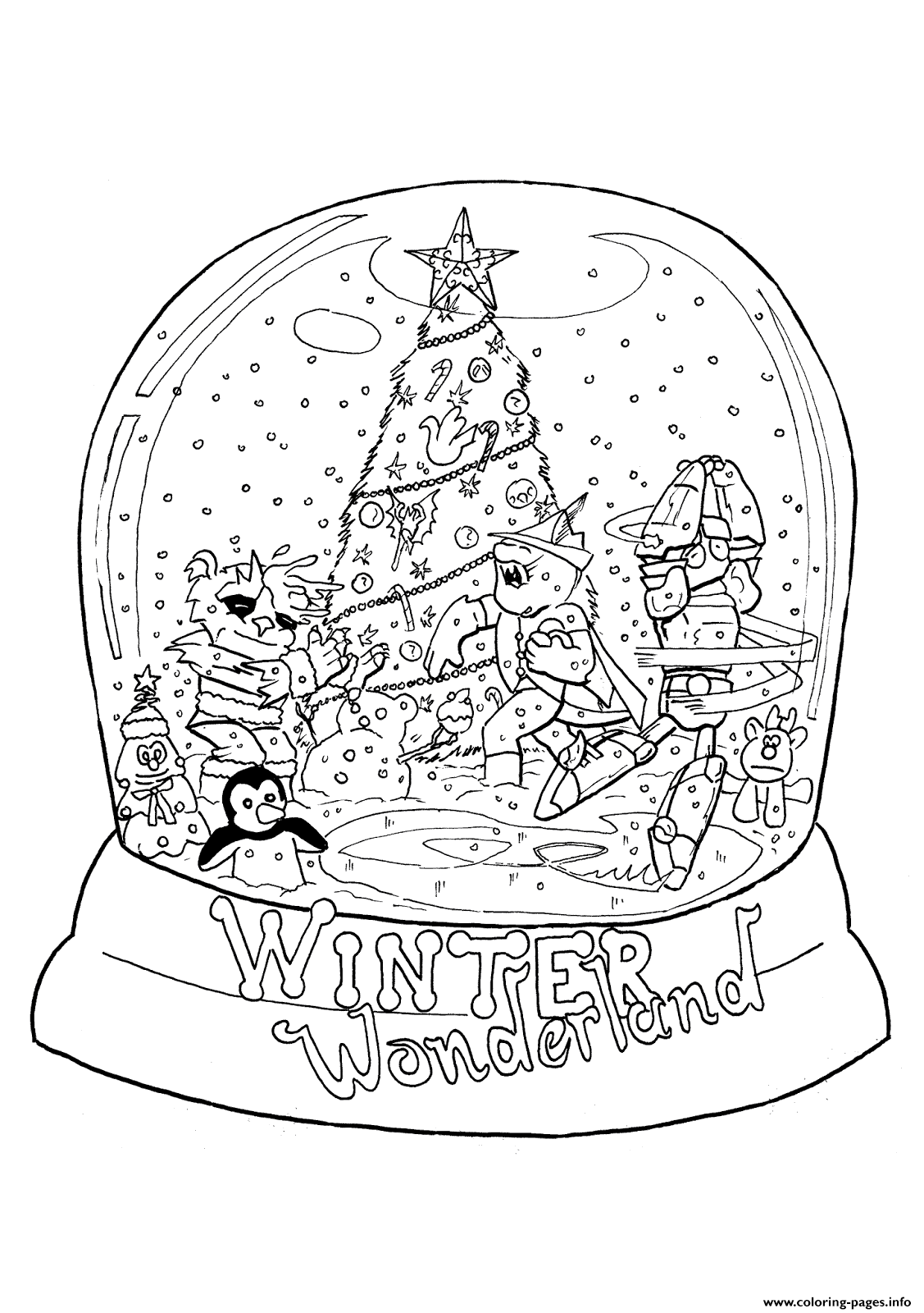 32+ Fantastic Winter Activity Coloring Pages Printable