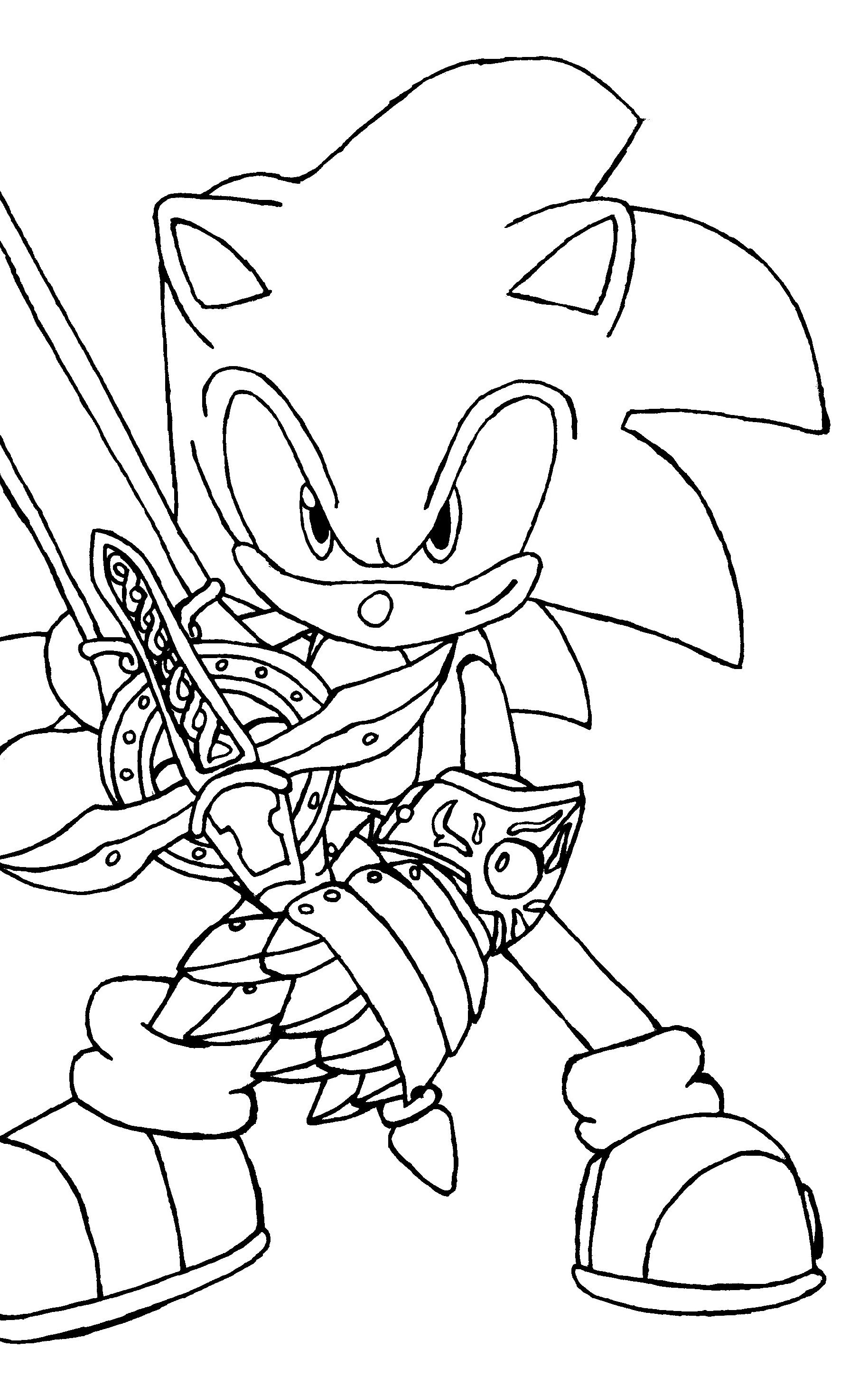 2+ Cute Sonic Coloring Pages Printable