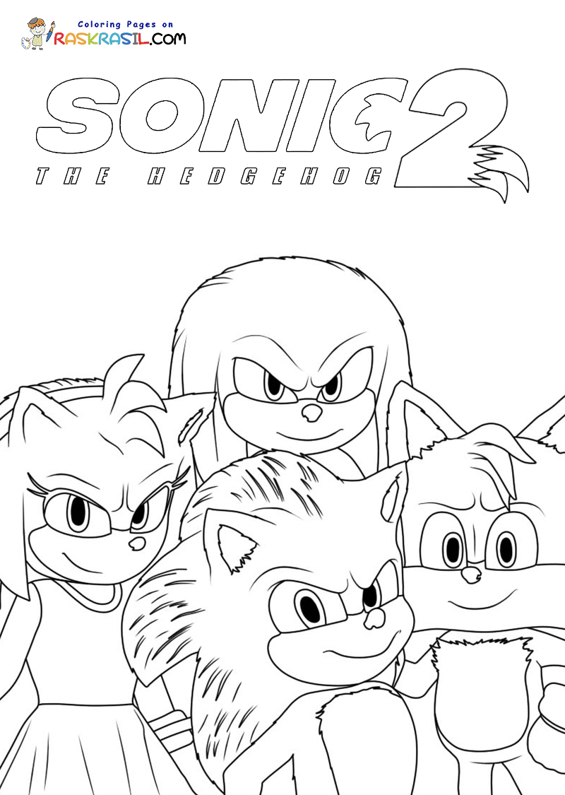 20+ Creative Sonic Coloring Pages Printable