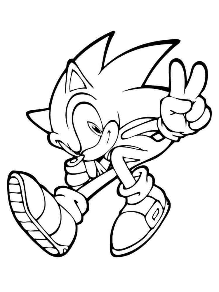 20+ New Sonic Coloring Pages Printable