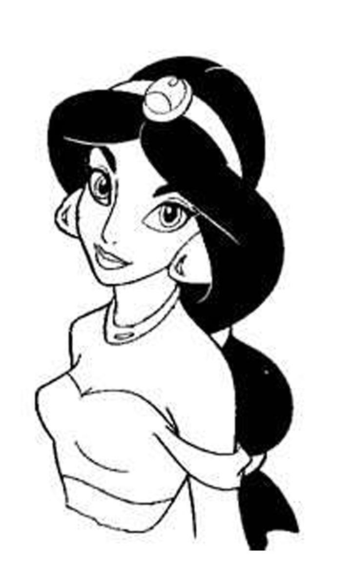 21+ New Princess Face Coloring Pages Printable