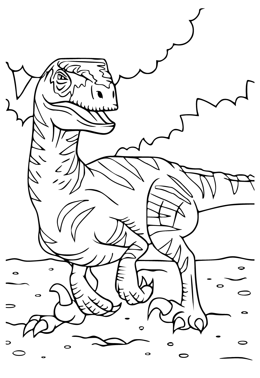 38+ Lovely Dinosaur Coloring Pages Aesthetic