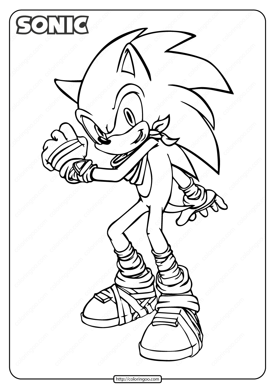 22+ Funtastic Sonic Coloring Pages Printable