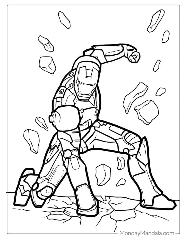 22+ Relaxing Iron Man Coloring Pages Printable