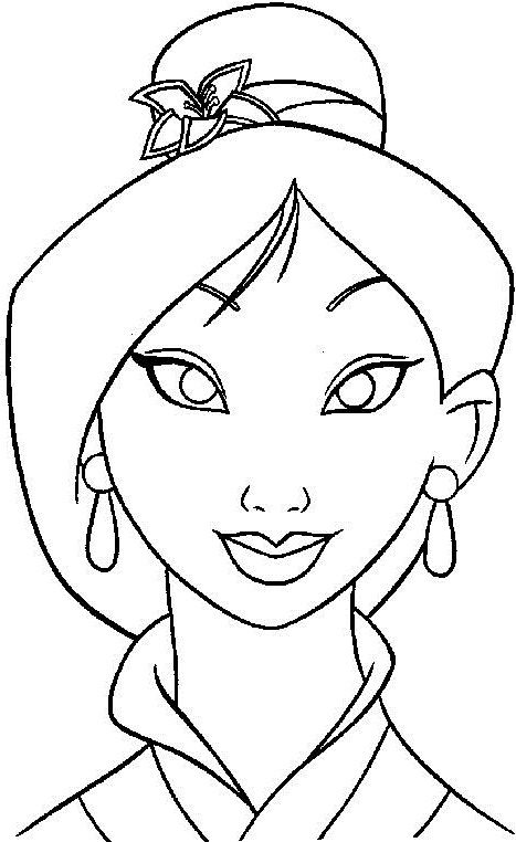 23+ Relaxing Princess Face Coloring Pages Printable