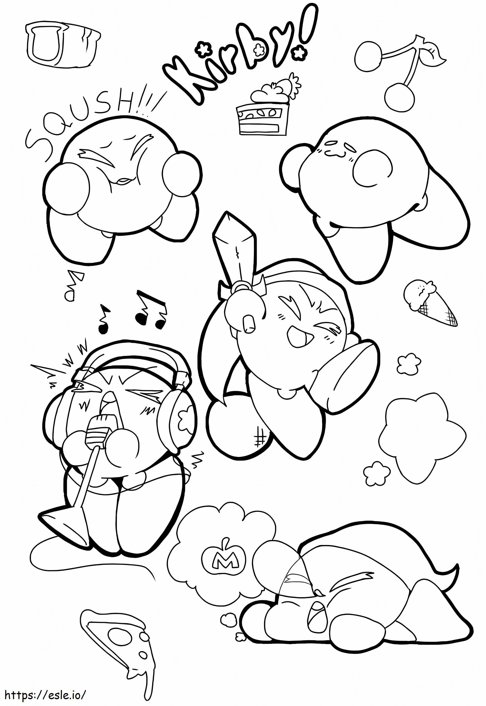 24+ Engaging Kirby Coloring Pages Printable