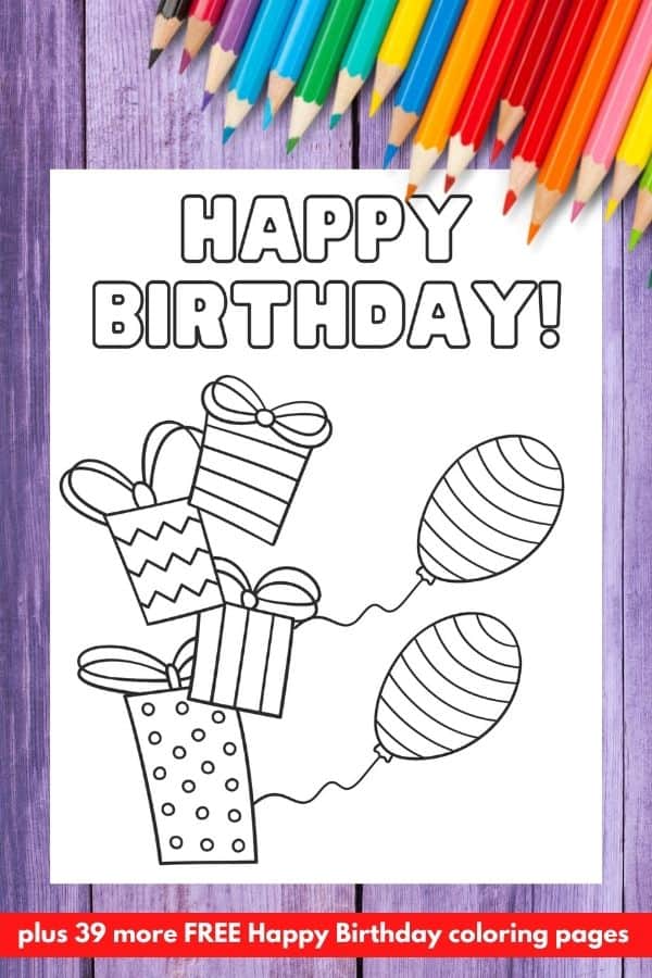 25+ Detailed Say Happy Birthday Coloring Pages Printable