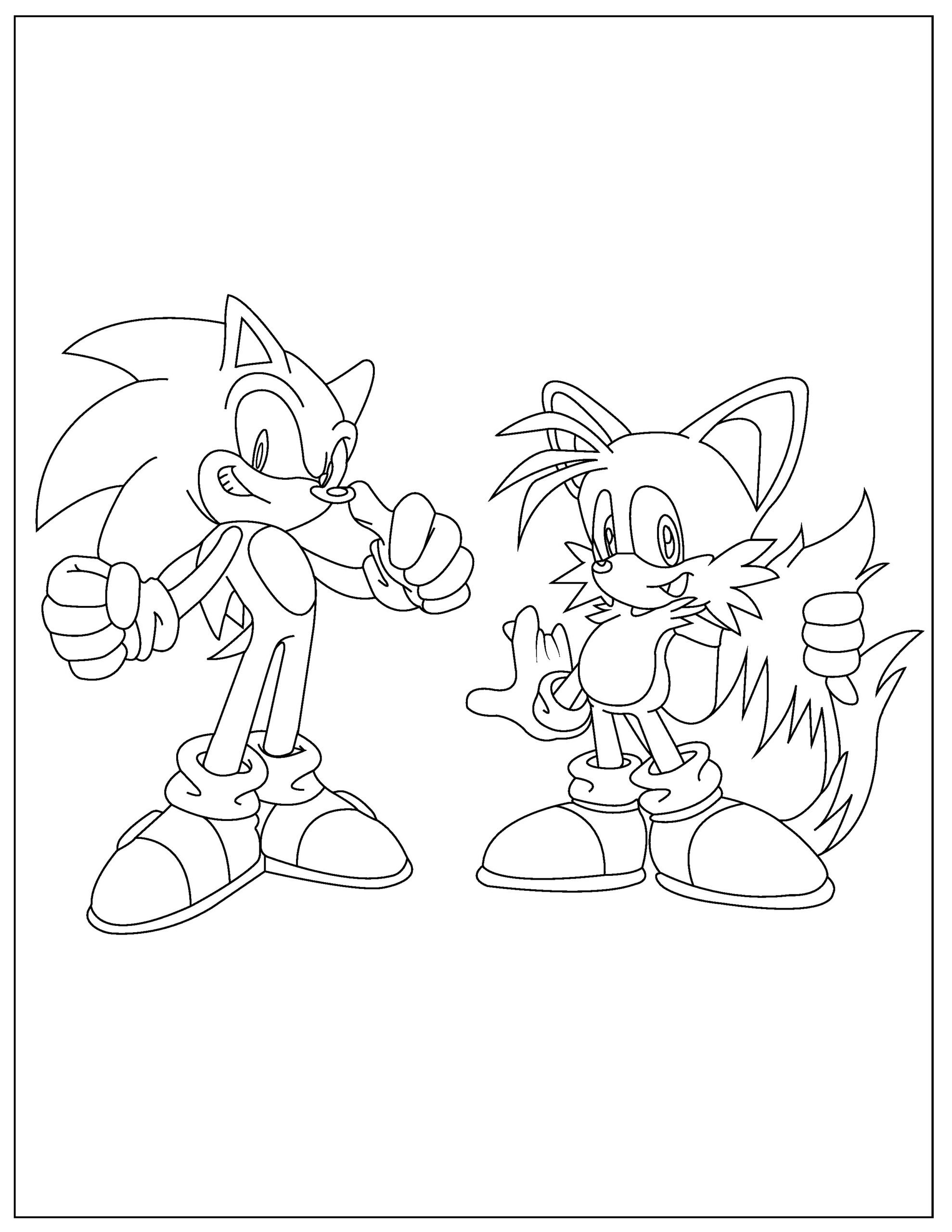 28+ Top Sonic Coloring Pages Printable