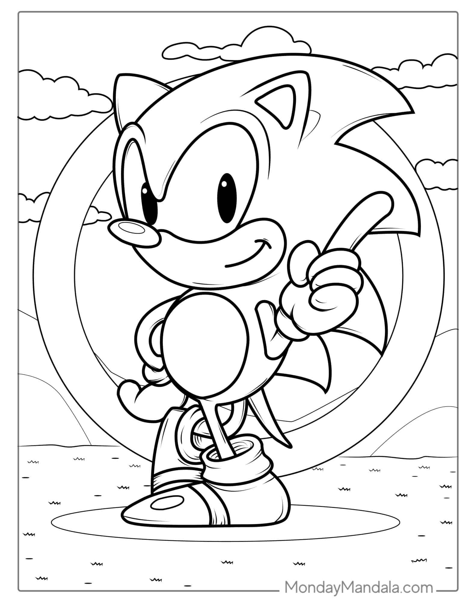 30+ Ultimate Sonic Coloring Pages Printable