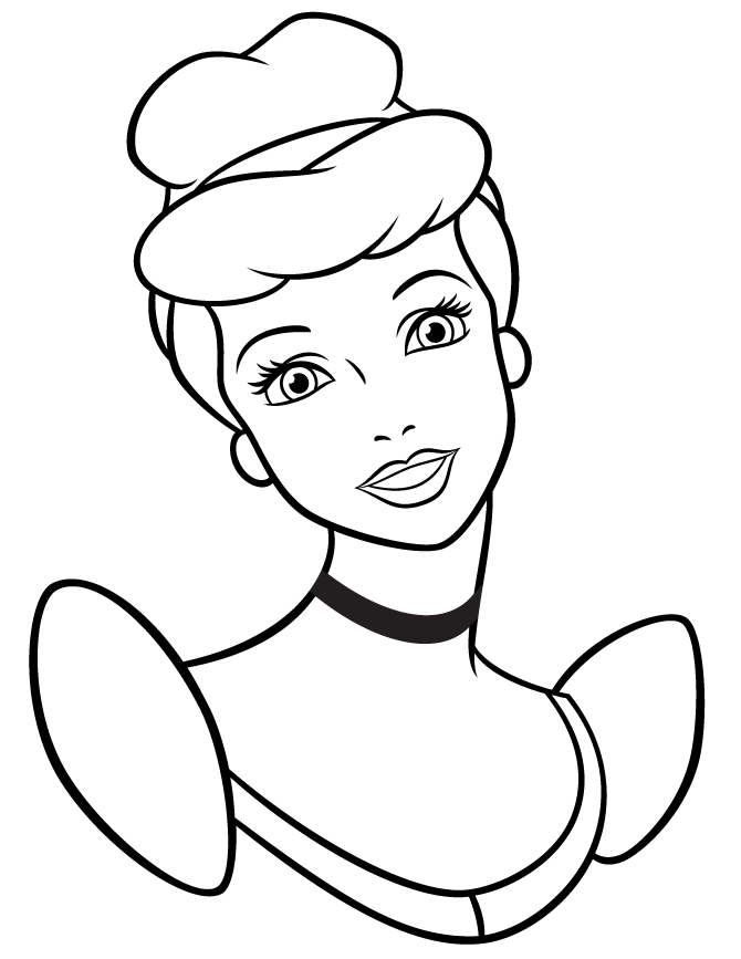 34+ New Princess Face Coloring Pages Printable