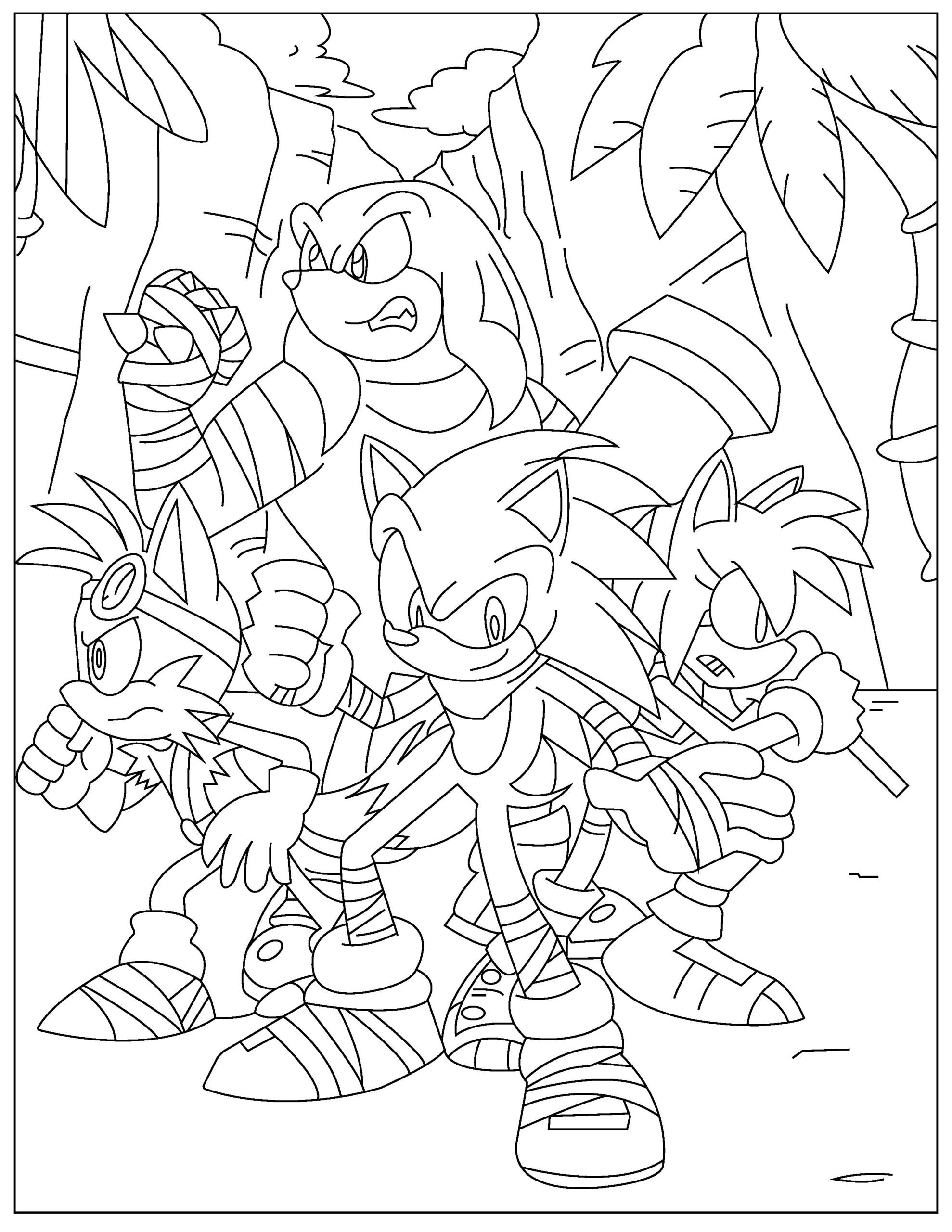 35+ Joyful Sonic Coloring Pages Printable