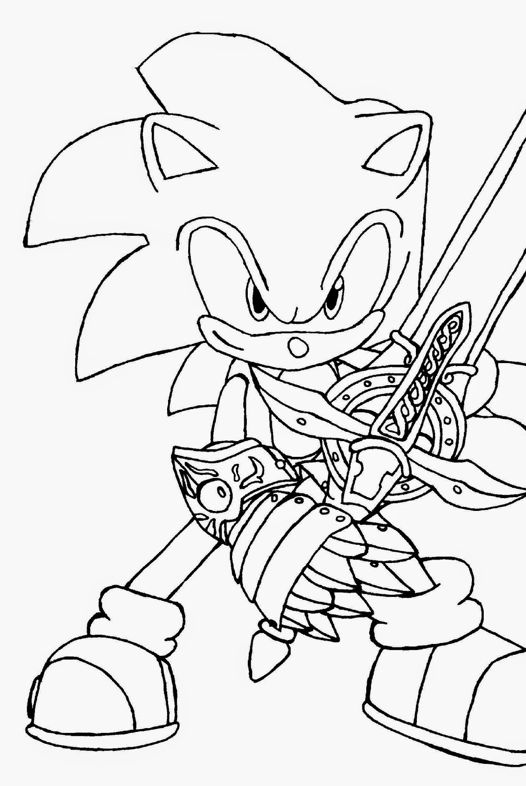 36+ Relaxing Sonic Coloring Pages Printable