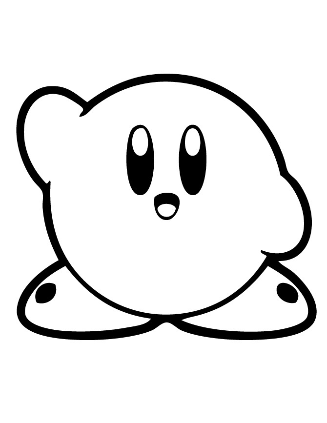 36+ Simple Kirby Coloring Pages Printable