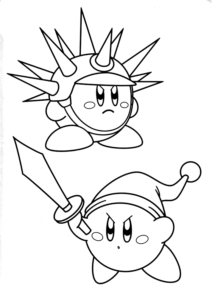 38+ Funtastic Kirby Coloring Pages Printable