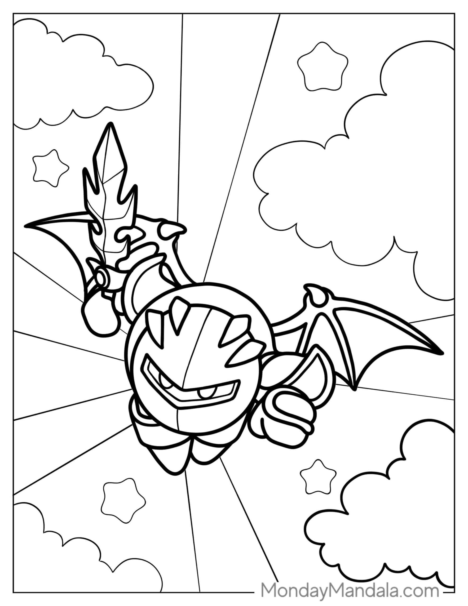 39+ Funtastic Kirby Coloring Pages Printable