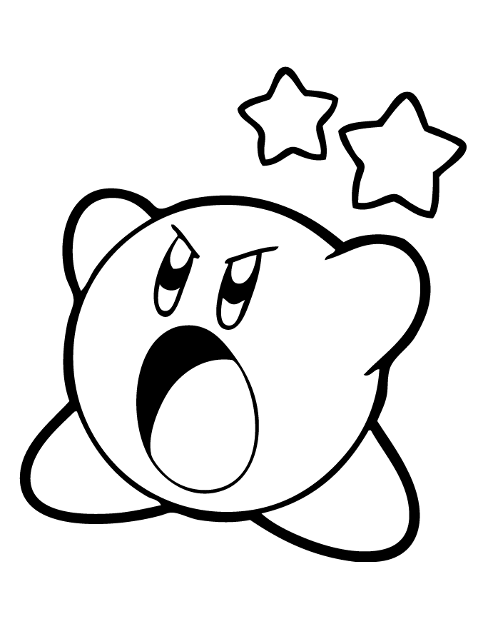 40+ Aesthetic Kirby Coloring Pages Printable