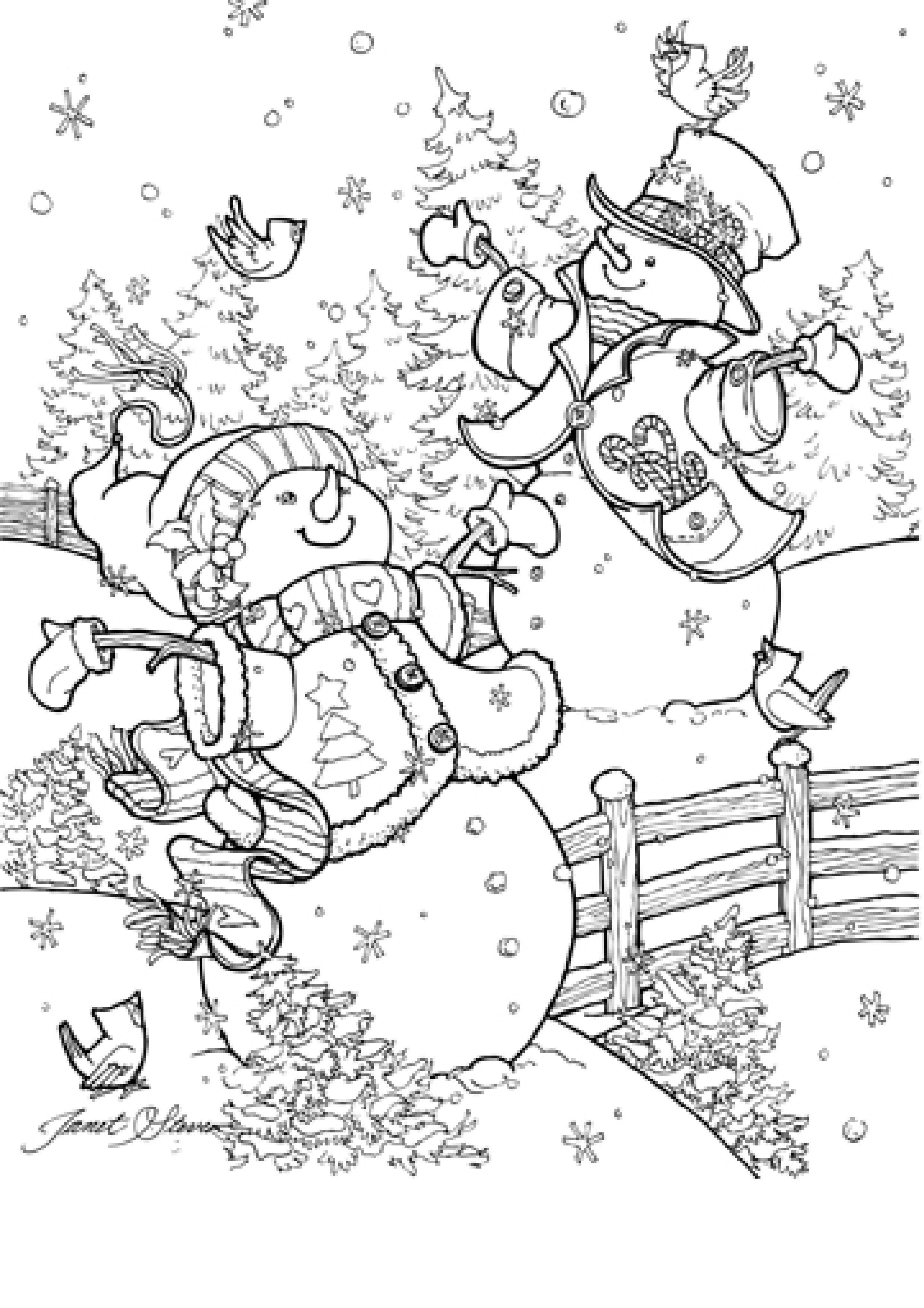 141+ Whimsical Winter Activity Coloring Pages Printable