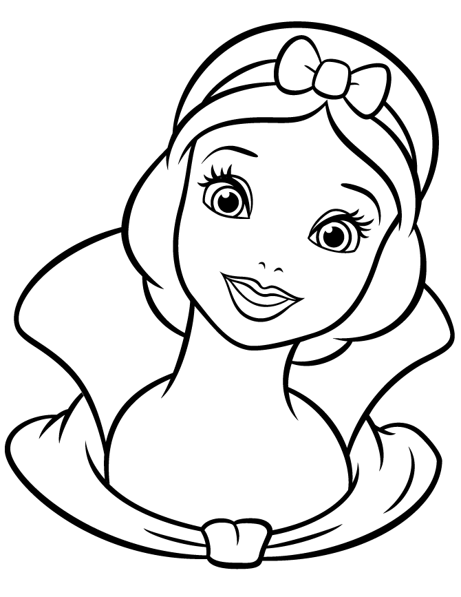 42+ Top Princess Face Coloring Pages Printable