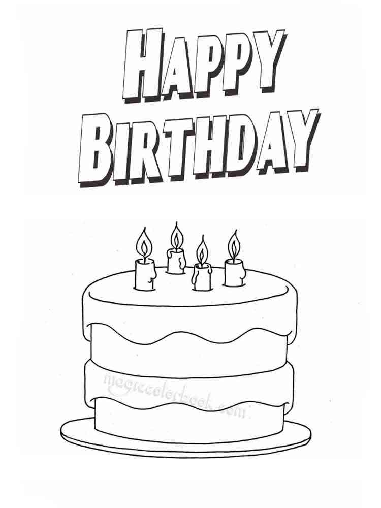 42+ Ultimate Say Happy Birthday Coloring Pages Printable