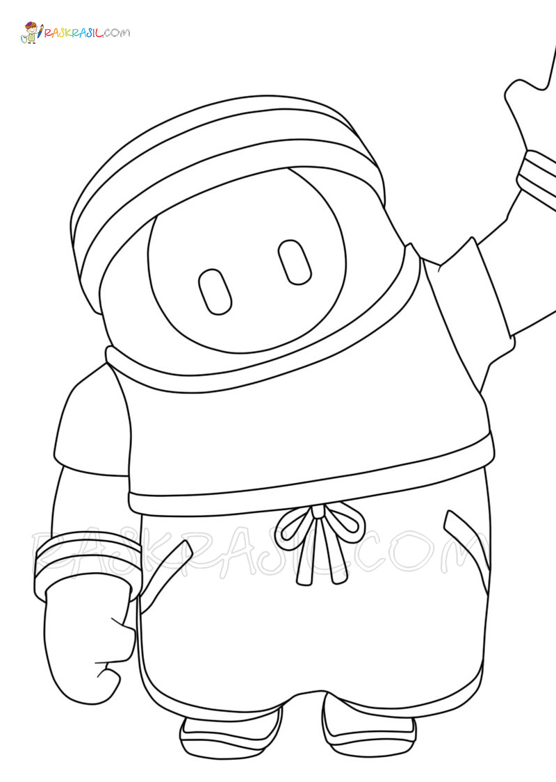 43+ Cheerful Fall Guys Coloring Pages Printable