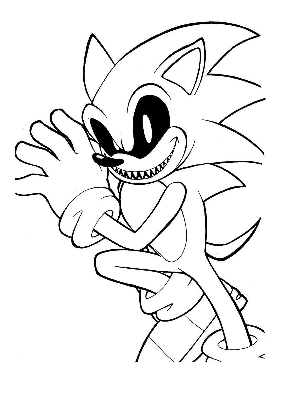 44+ Detailed Sonic Coloring Pages Printable