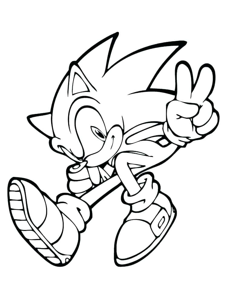 46+ Cute Sonic Coloring Pages Printable