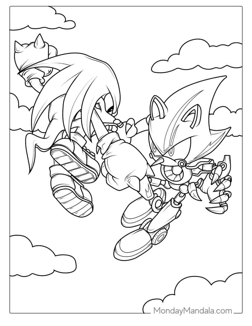 46+ Free Sonic Coloring Pages Printable