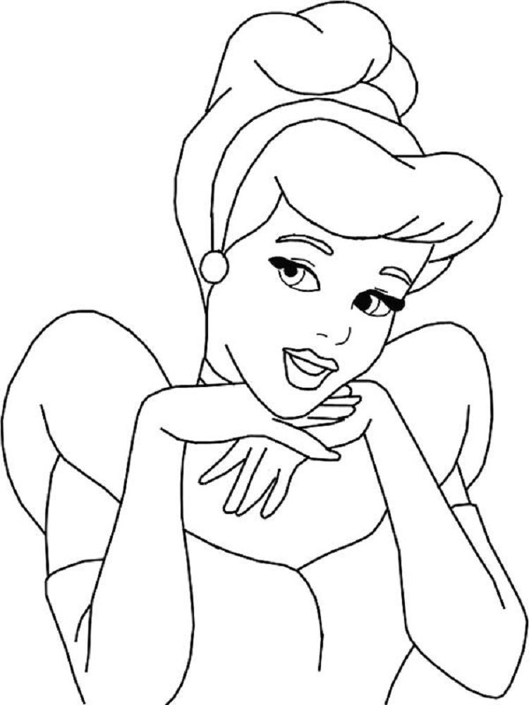 46+ Realistic Princess Face Coloring Pages Printable